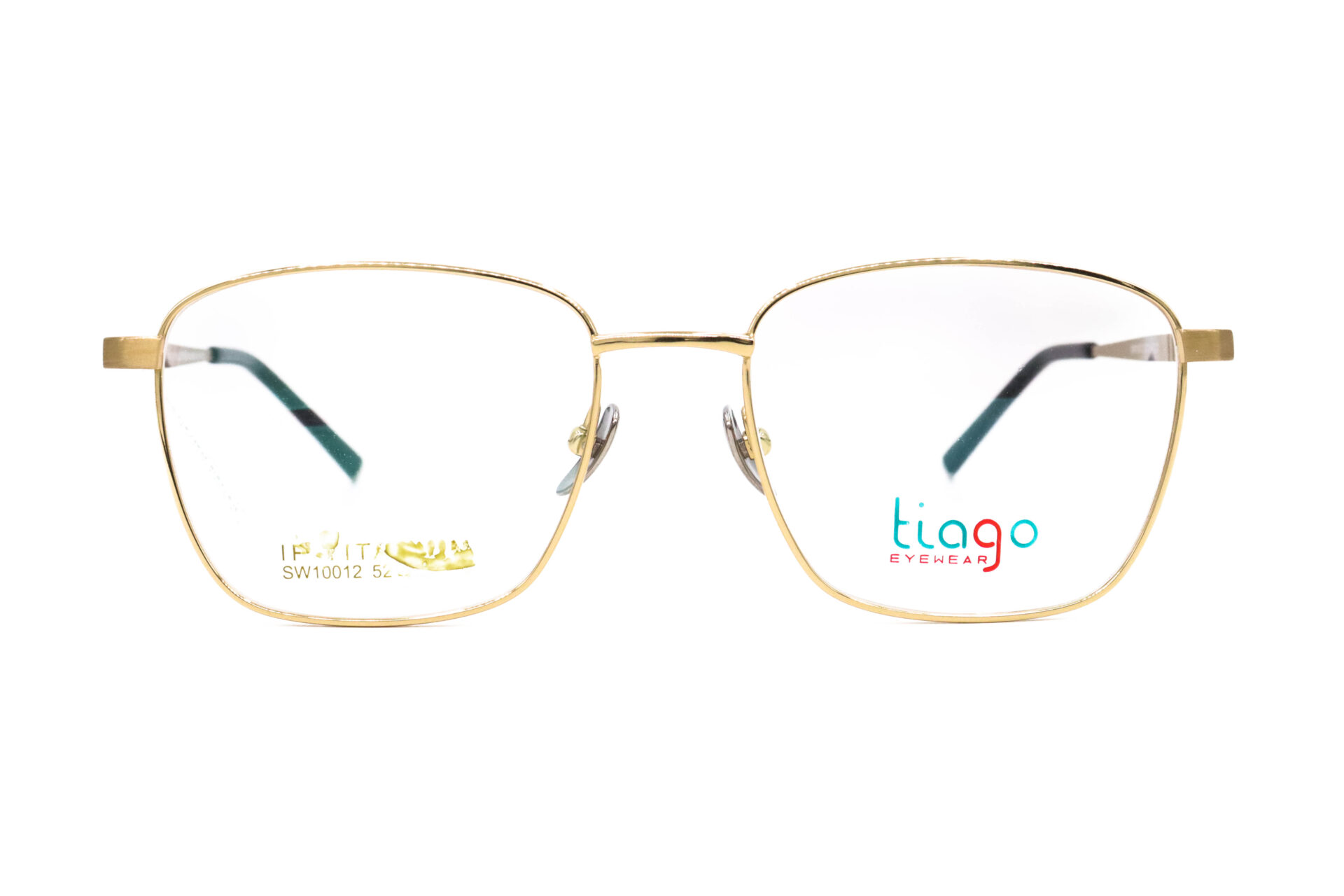 اطار طبي TIAGO للرجال والنساء مربع لون ذهبي - SW10012 C1