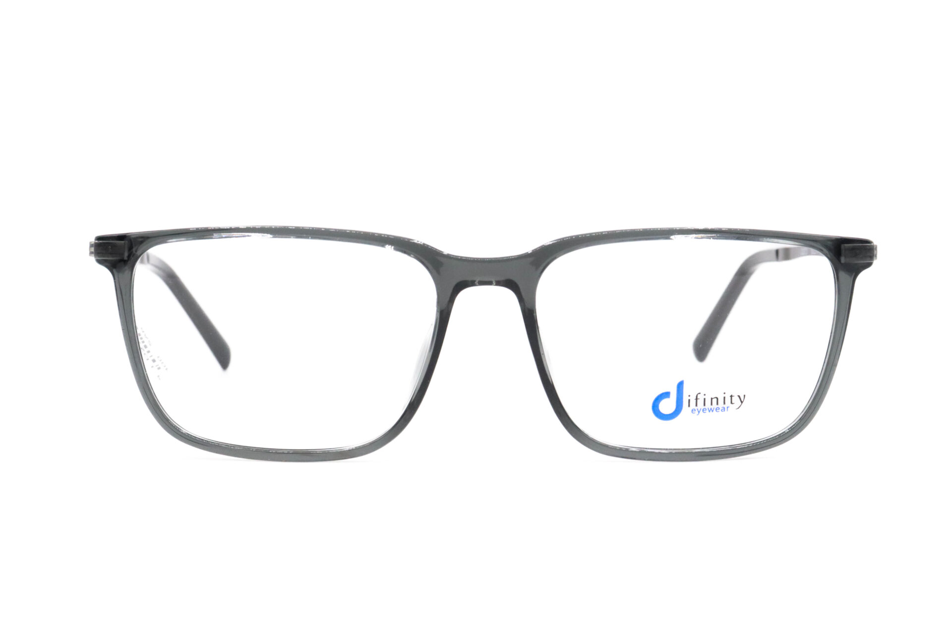 اطار طبي DIFINITY مع عدسات حماية من الأشعة الزرقاء للرجال مستطيل لون شفاف - D2721 C2