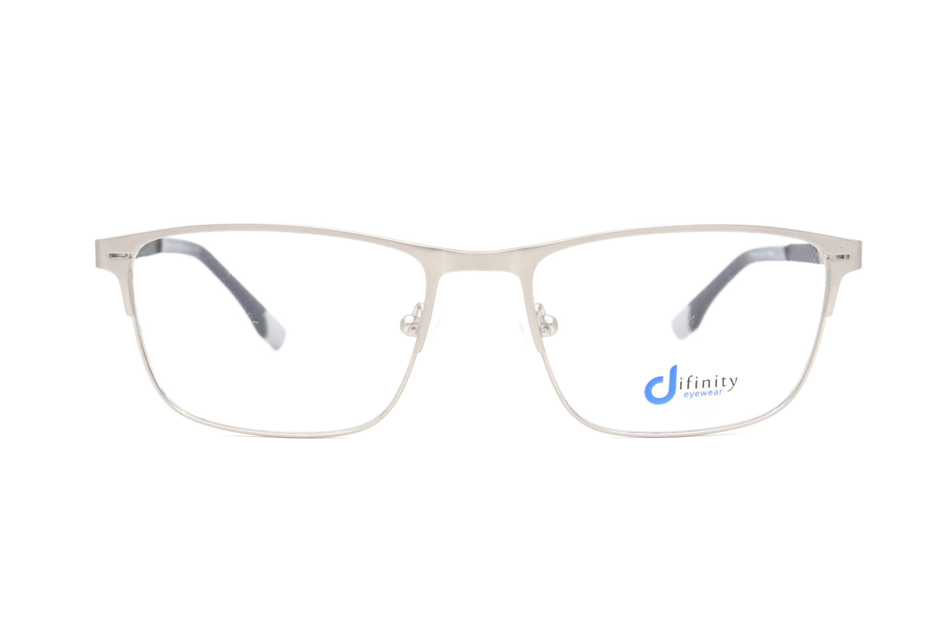 اطار طبي DIFINITY مع عدسات حماية من الأشعة الزرقاء للرجال مستطيل لون فضي - YY9016 C4