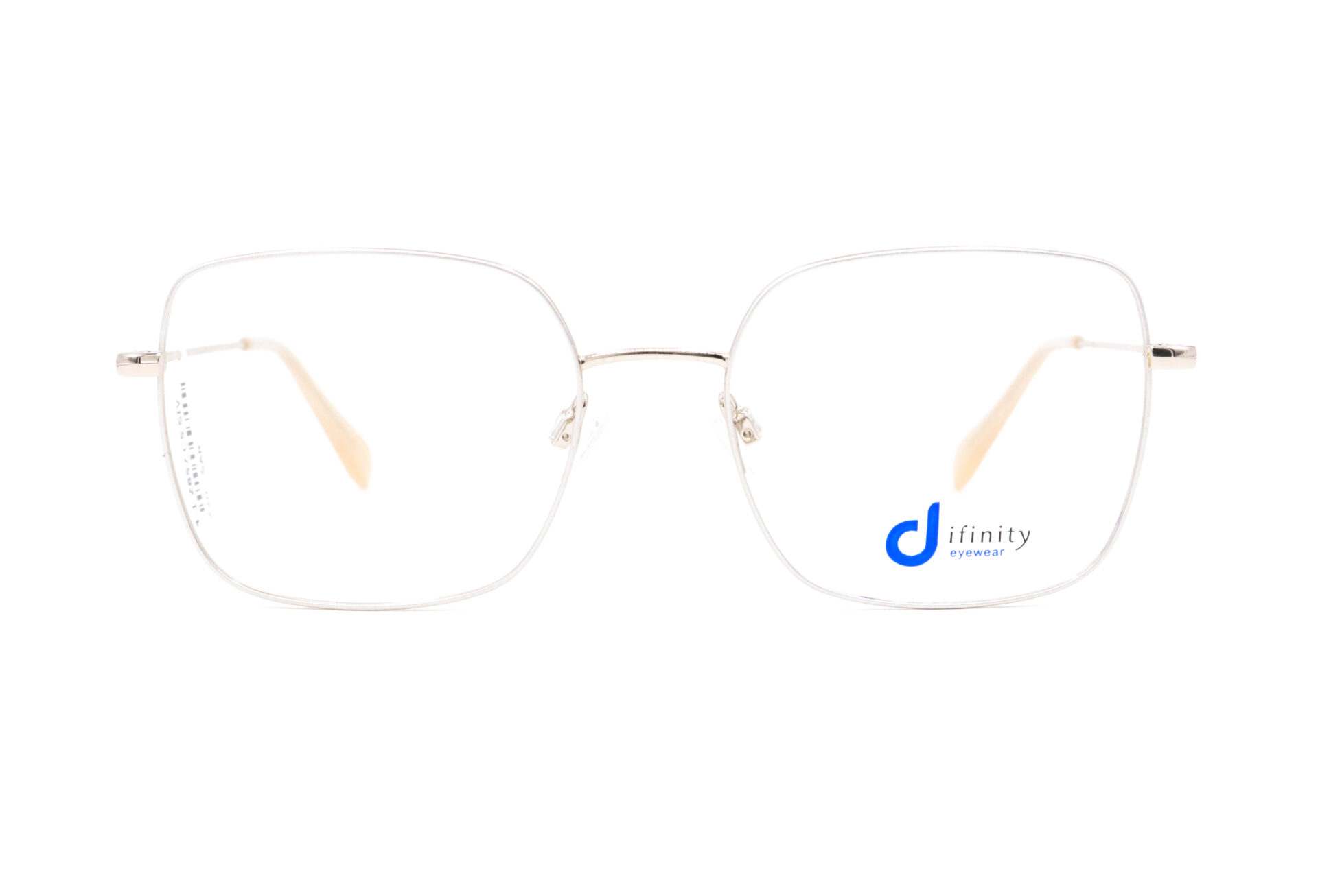 اطار طبي DIFINITY مع عدسات حماية من الأشعة الزرقاء للنساء مربع لون فضي - 2857 C5