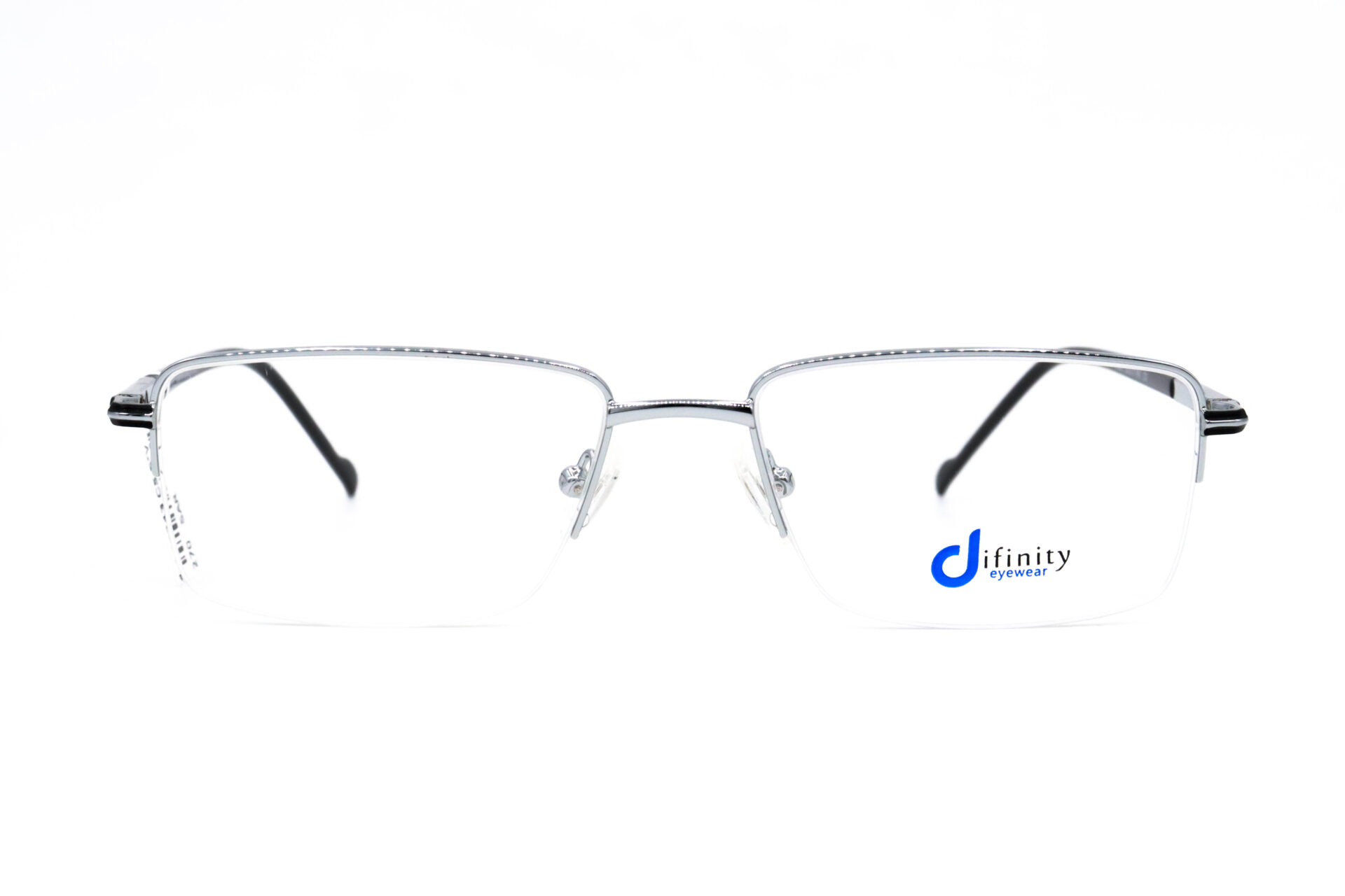 اطار طبي DIFINITY للرجال مستطيل لون فضي و أسود - IP243 C5