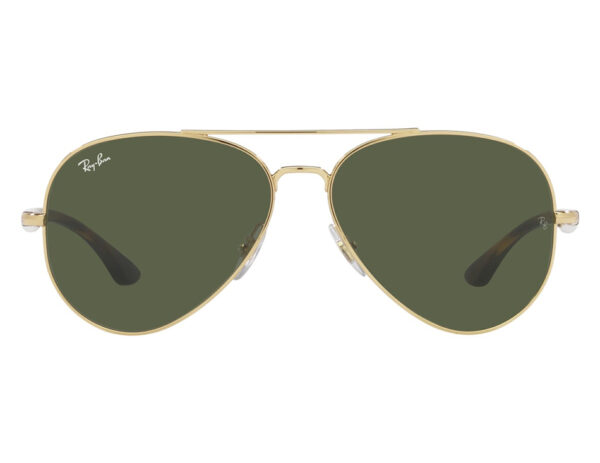 نظارة شمسية RAYBAN للرجال آفياتو لون ذهبي و نمري - RB3675 00131