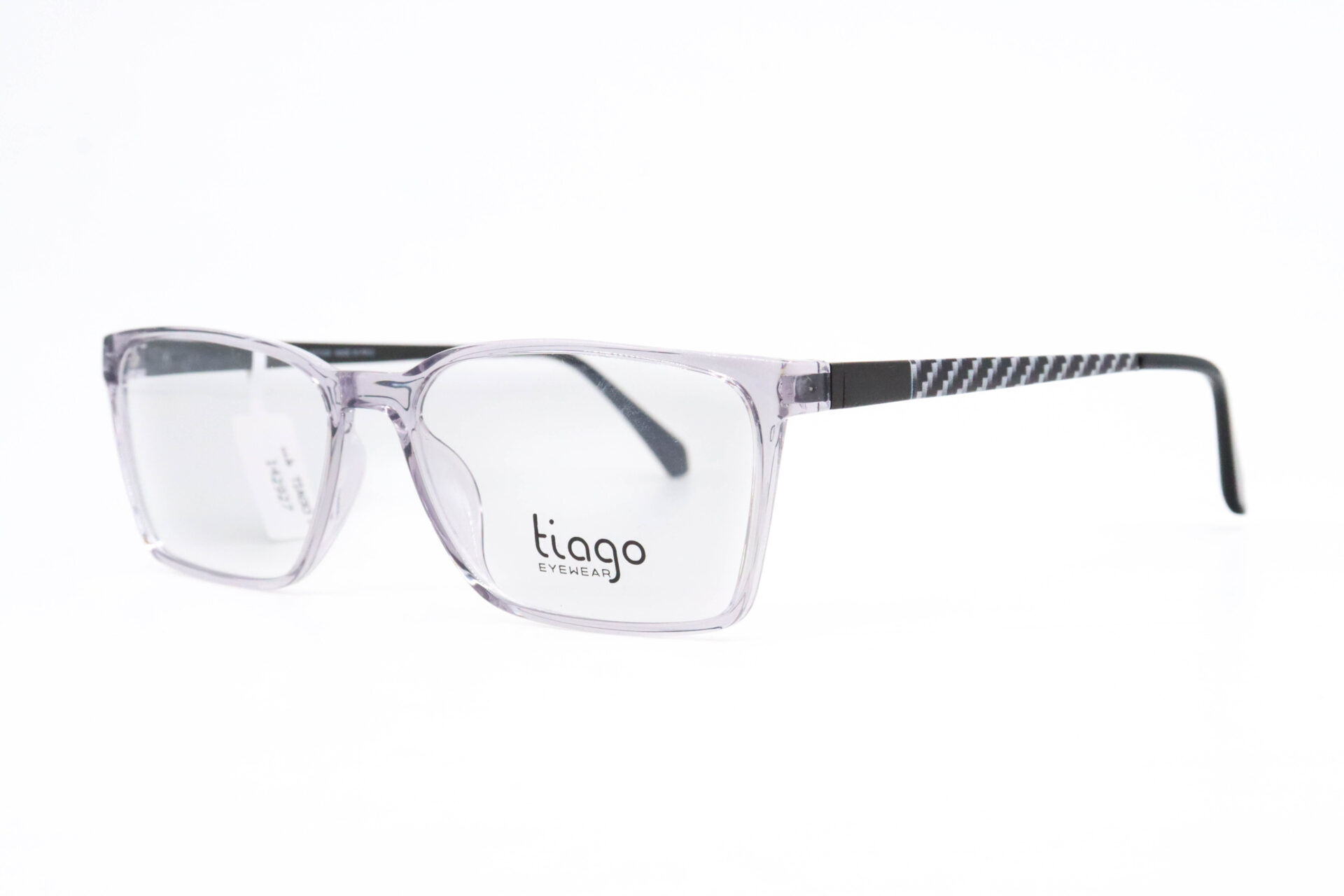 اطار طبي TIAGO للرجال مستطيل رمادي شفاف - IP1029 C2