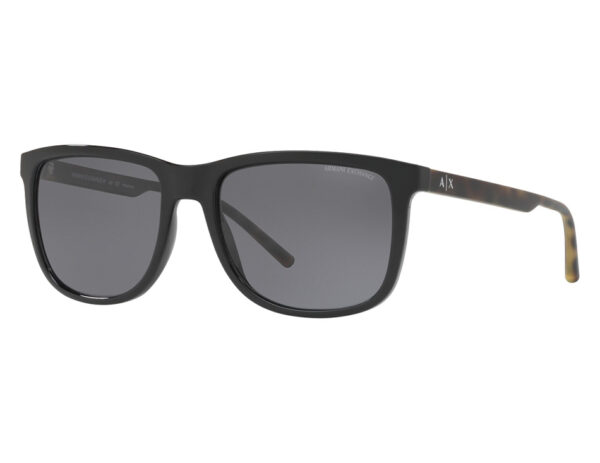 نظارة شمسية ARMANI EXCHANGE للرجال مستطيل لون أسود و نمري - AX4070S 815881