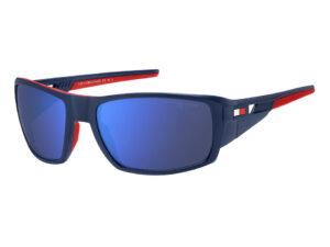 نظارة شمسية TOMMY HILFIGER للرجال مستطيل لون أزرق - TH 1911/S FLL/ZS