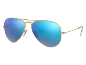 نظارة شمسية RAYBAN للرجال والنساء آفياتو لون ذهبي - RB3025 11217