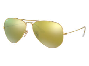 نظارة شمسية RAYBAN للرجال والنساء آفياتو لون ذهبي - RB3025 11293