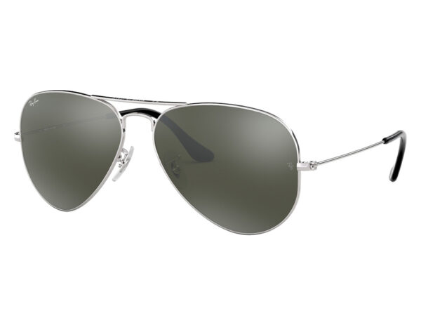 نظارة شمسية RAYBAN للرجال والنساء آفياتو لون فضي - RB3025 W3277