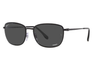 نظارة شمسية RAYBAN للرجال مستطيل لون أسود - RB3705 002K8