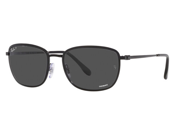 نظارة شمسية RAYBAN للرجال مستطيل لون أسود - RB3705 002K8