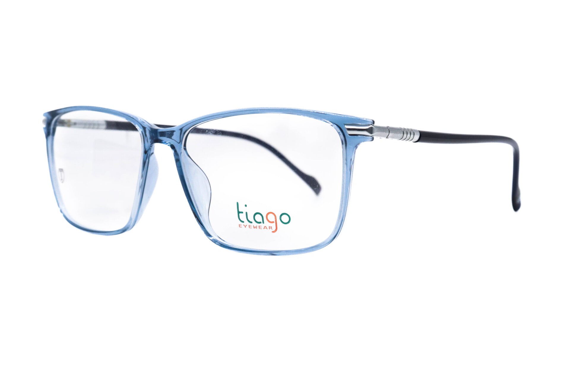 اطار طبي TIAGO للرجال مستطيل لون شفاف و أزرق - IP1047 C2