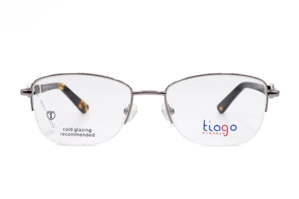 اطار طبي TIAGO للنساء بيضاوي لون فضي و بني - IP671 C1
