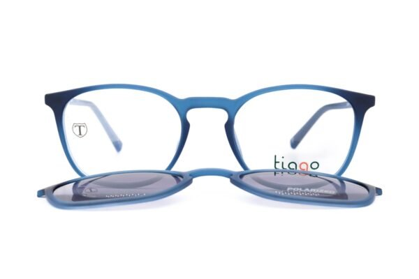 نظارة طبية مع عدسات شمسي TIAGO للأطفال مستطيل لون أزرق  - RX7078 C8