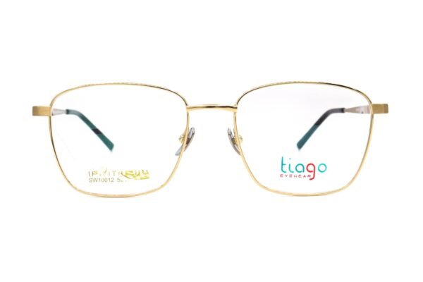 اطار طبي TIAGO للرجال والنساء مربع لون ذهبي  - SW10012 C1