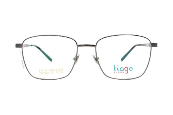 اطار طبي TIAGO للرجال مستطيل لون رمادي غامق  - SW10012 C3
