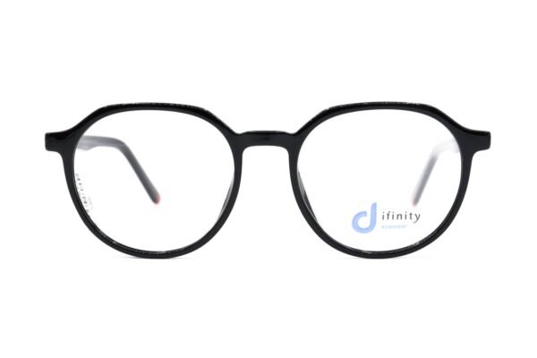 اطار طبي DIFINITY للأطفال دائري لون أسود  - HB8006 C1