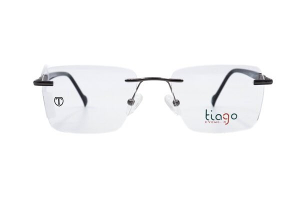 اطار طبي TIAGO للرجال مستطيل لون فضي  - IP4603 C2