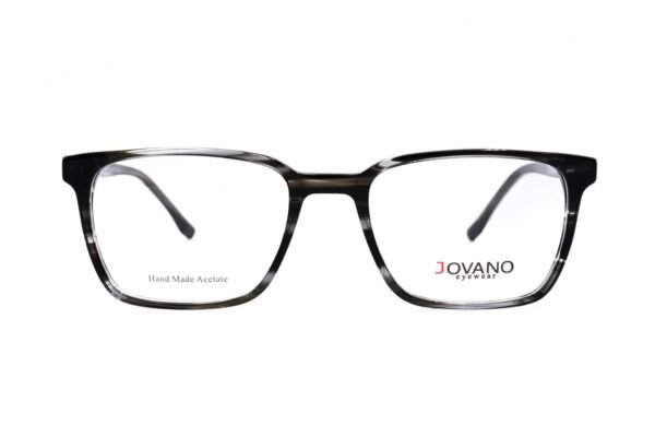اطار طبي JOVANO للرجال والنساء مستطيل لون أسود  - 7575 C4