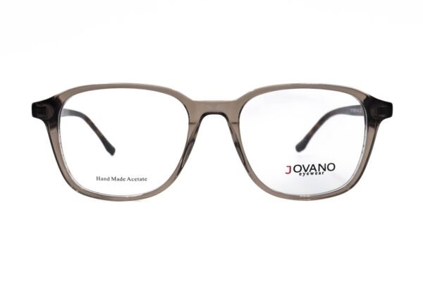 اطار طبي JOVANO للرجال مستطيل لون بني شفاف  - 7577 C3