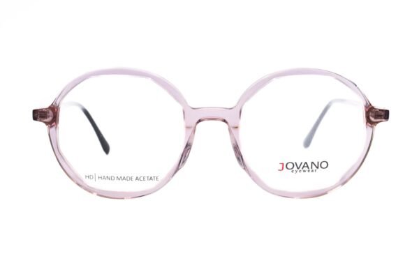 اطار طبي JOVANO للنساء دائري لون وردي شفاف  - 7857 C4