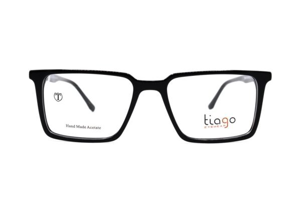 اطار طبي TIAGO للرجال مستطيل لون أسود  - 7304 C1