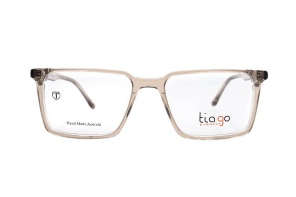 اطار طبي TIAGO للرجال مستطيل لون شفاف - 7304 C8