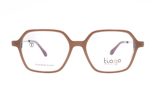 اطار طبي JOVANO للنساء مستطيل لون بيج و فضي  - 7413 C9