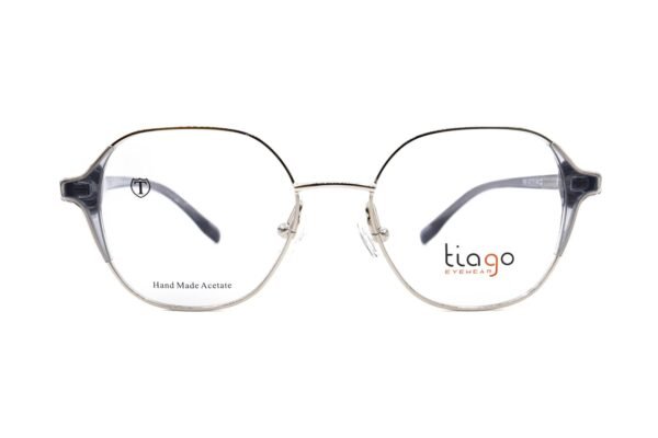 اطار طبي TIAGO للنساء دائري لون فضي و رمادي  - 7562 C3
