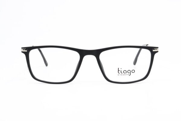 اطار طبي TIAGO للرجال مستطيل لون أسود و فضي  - RY22630 C2