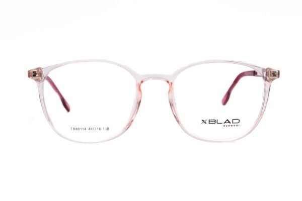 اطار طبي XBLAD للنساء دائري لون وردي شفاف  - TR80114 C5