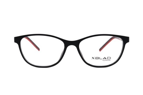 اطار طبي XBLAD للأطفال بيضاوي لون أسود و أحمر  - N2011 C1
