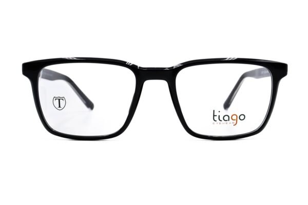 اطار طبي TIAGO للرجال مستطيل لون أسود  - 24017 C1