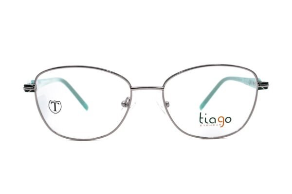 اطار طبي TIAGO للنساء كات آي لون فضي و أخضر  - 4551 C4