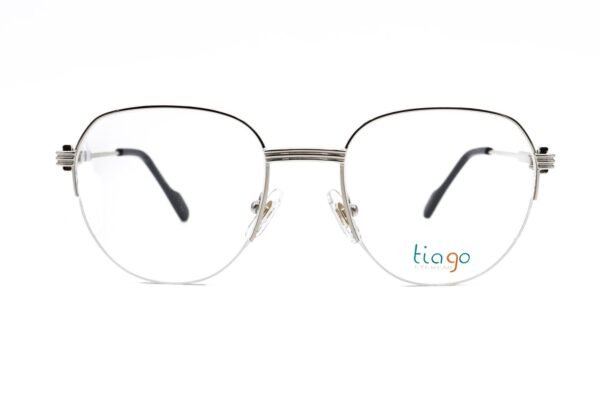 اطار طبي TIAGO للرجال والنساء دائري لون فضي  - CT0446O C2