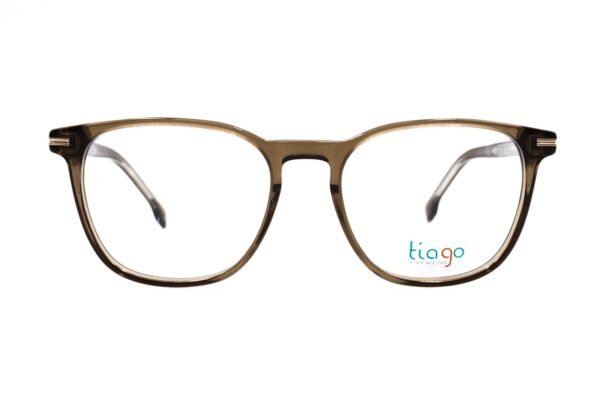 اطار طبي TIAGO للرجال مستطيل لون بيج  - 1680 C5