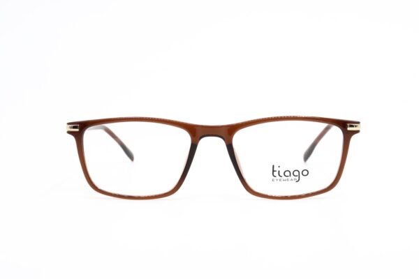 اطار طبي TIAGO للرجال والنساء مستطيل لون بني  - RY22633 C3