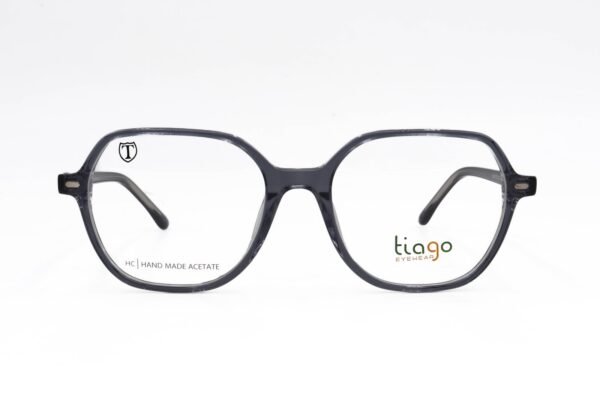 نظارة طبية مع عدسات شمسي TIAGO للنساء مربع رمادي شفاف - C2405 C2