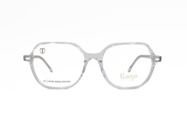 نظارة طبية مع عدسات شمسي TIAGO للنساء مستطيل لون شفاف - C2405 C6