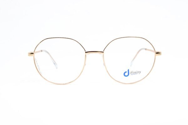 اطار طبي DIFINITY للنساء دائري لون ذهبي  - 0715 C2
