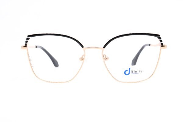 اطار طبي DIFINITY للنساء كات آي لون أسود و ذهبي  - GZ1456 C1