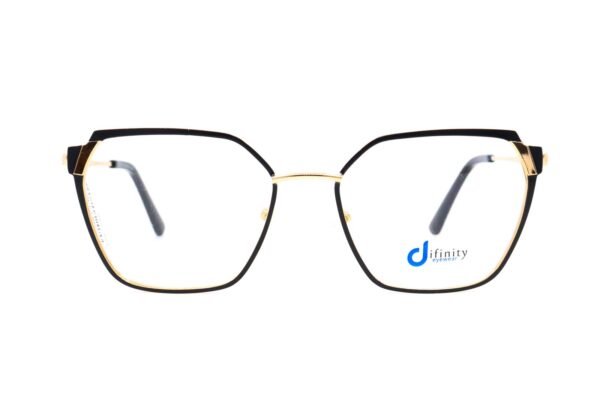 اطار طبي DIFINITY للنساء كات آي لون أسود و ذهبي  - 8056 C1