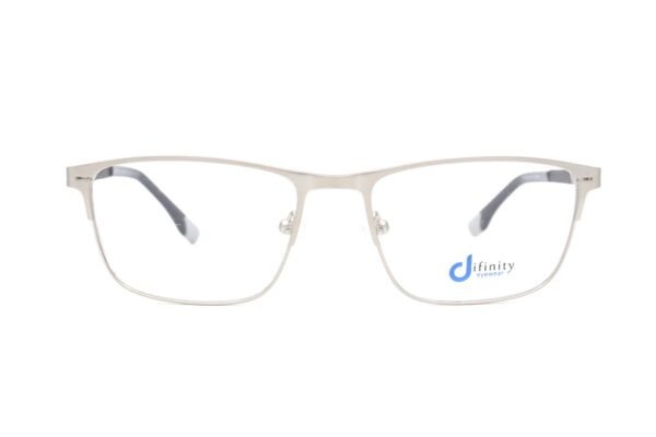 اطار طبي DIFINITY للرجال مستطيل لون فضي  - YY9016 C4
