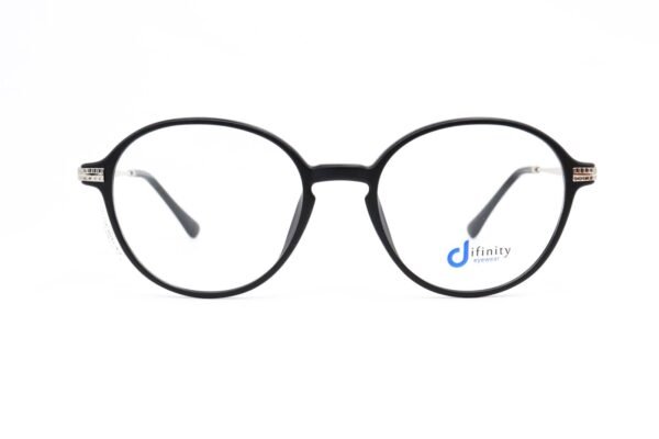 اطار طبي DIFINITY للرجال والنساء دائري لون أسود و فضي  - YY8502 C3
