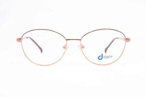 اطار طبي DIFINITY للنساء بيضاوي لون ذهبي  - YY9451 C3