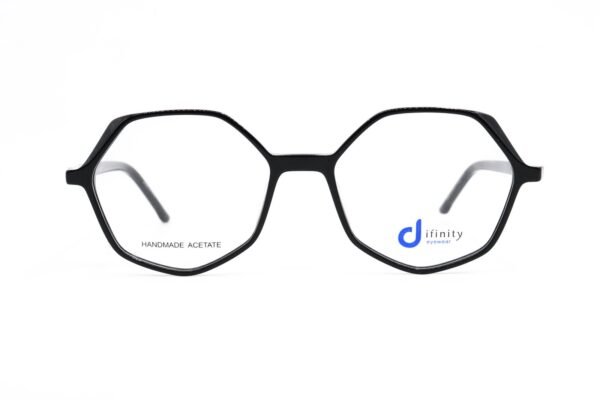 اطار طبي DIFINITY للرجال والنساء مضلع لون أسود  - HA129 C1