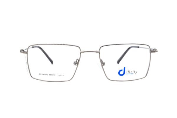 اطار طبي DIFINITY للرجال مستطيل لون رمادي غامق  - ML231270 C03