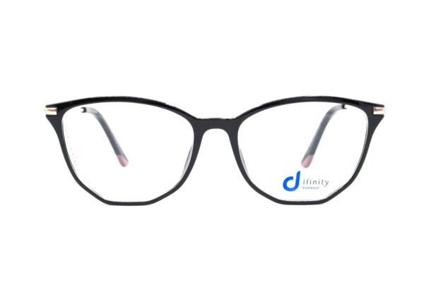 اطار طبي DIFINITY للنساء كات آي لون أسود و ذهبي  - YX0670 C1