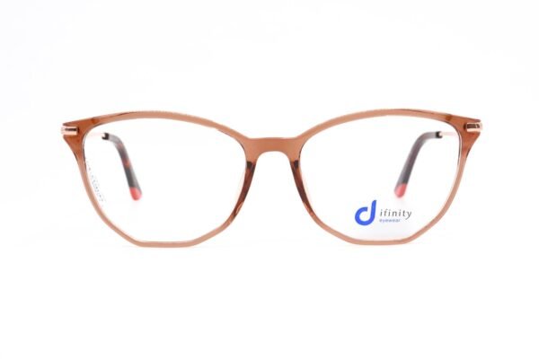 اطار طبي DIFINITY للنساء كات آي لون بيج شفاف  - YX0670 C7