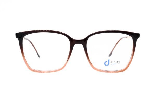 اطار طبي DIFINITY للنساء مستطيل لون تدرجات البني  - 15076 C11