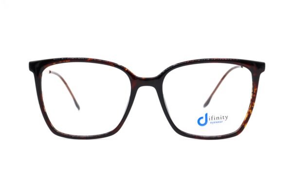 اطار طبي DIFINITY للنساء مربع لون نمري و ذهبي  - 15076 C5